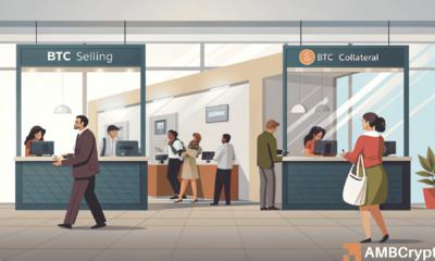 随着比特币价格暴跌，比特币持有者分裂成两大阵营：抛售者和借款人。